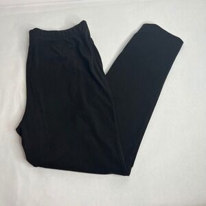 Susan Graver Black Elastic Waist Stretch Knit Pull On‎ Pants Women's M